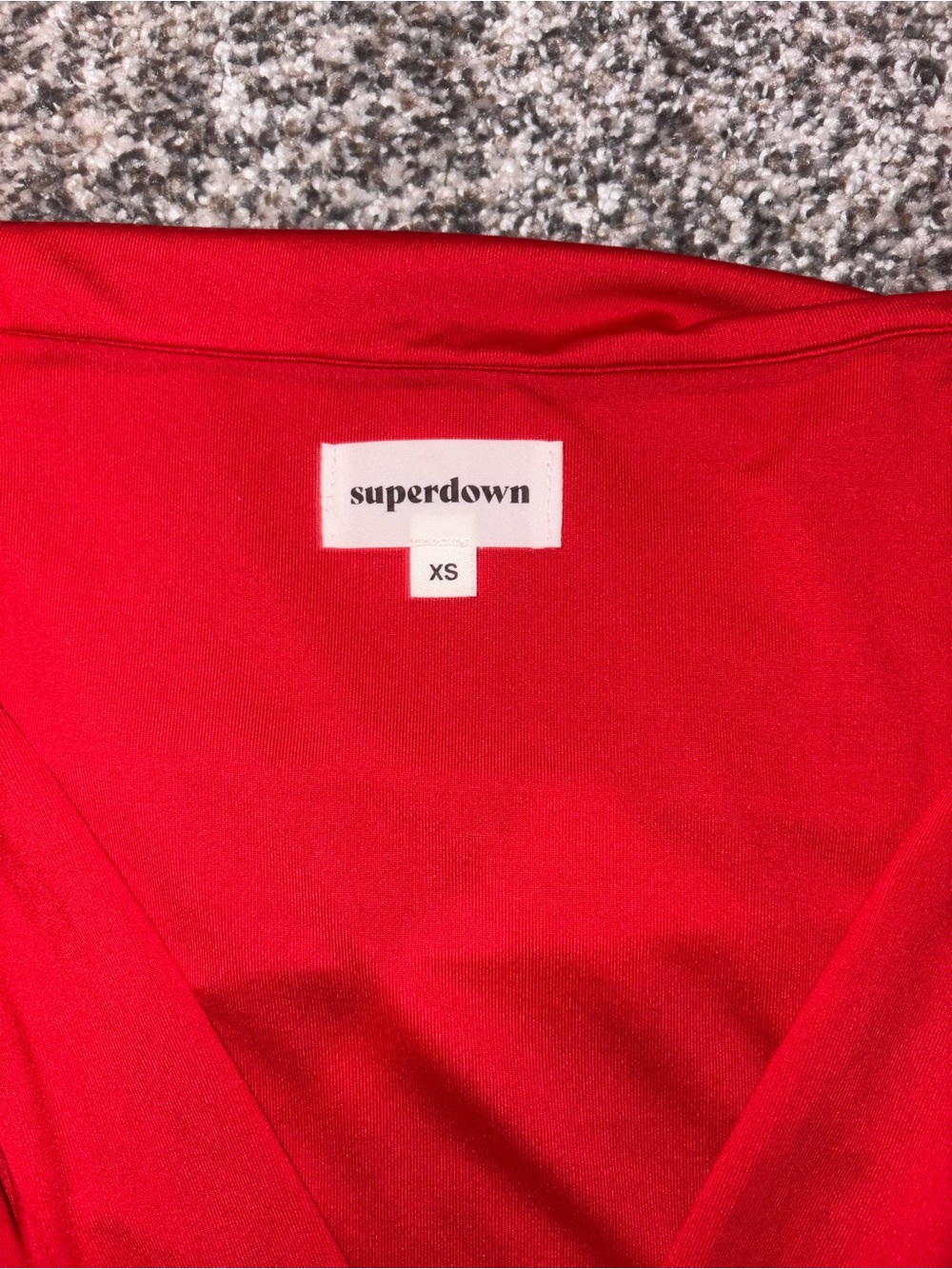 Superdown Red Ruched Mini Dress - Picture 3 of 3